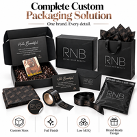 Boîte d'expédition en carton ondulé noir avec feuille d'argent de luxe, emballage recyclable, boîte rigide pour abonnement beauté, pour le commerce électronique