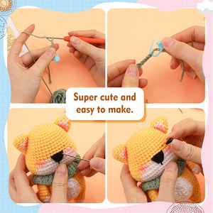 Kit de Bricolaje para Amantes del Crochet: Búho, Incluye Hilo Plástico y Gancho para Coser y Tejer Juguetes - Product Image 2
