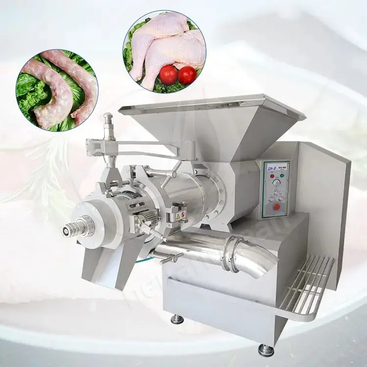 Industriële Automatische Vleesbotscheider Kippeneend Ganzenbot Verwijderen Worst Vlees Maken Van Pluimvee Debone Machine
