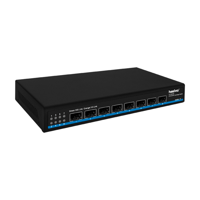 8 * 10M/100M/1000M/2.5G/10G SFP Switch Desktop Ethernet Network Switch