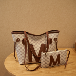 Sac fourre-tout élégant bohème décontracté à porter sous le bras, spacieux, en cuir PU, sac à bandoulière, sac à main ouvert, printemps, été, automne, hiver, travail, école - Product Image 3
