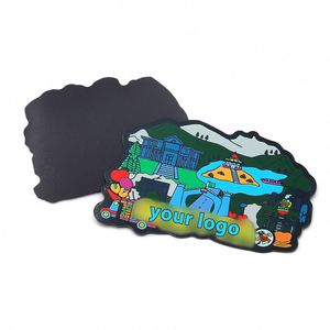 Imán de Papel Personalizado para Refrigerador con Impresión de Logotipo, Decoración Magnética Delgada y Duradera para Refrigerador - Product Image 2
