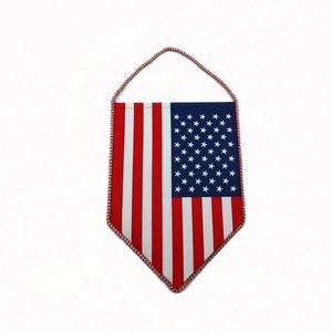 ผลิตธง พิมพ์โลโก้ตามสั่งบนผ้าซาตินคริสตัลแข็ง สำหรับโฆษณา ป้ายแขวนผนังแบบกำหนดเอง - Product Image 1