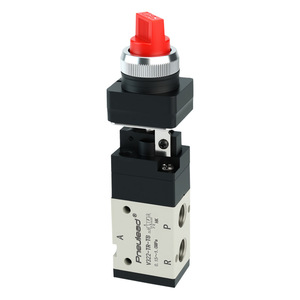นิวเมติกวาล์ว Pneulead V322 ซีรีส์ แบบสองตำแหน่ง สามทาง ควบคุมด้วยสปริง รีเทิร์นแบบแมนนวล ใช้ลม 0.15-1.0Mpa - Product Image 1
