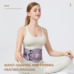 Masseur abdominal numérique portable OEM disponible, EMS, chaleur, vibration, 25 micro-électrodes, 9 réglages de chauffage, contrôle de la minuterie pour - Product Image 2