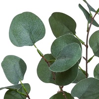 Branches et feuilles d'eucalyptus artificielles YL en argent - Plastique écologique durable pour usage intérieur, mariages, Noël, remises de diplômes