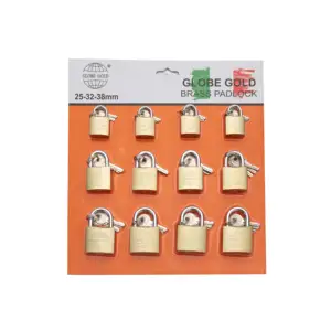 Samhoo Wholesale Candado Custom Logo Pad Lock Top Safety Padlocks Keyed Alike Small Factory Price Copper Brass Padlock Set