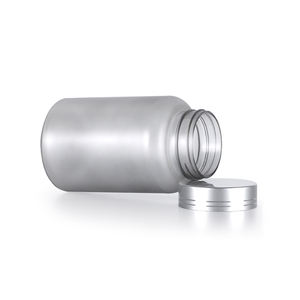 Proveedor de confianza Contenedor de medicina PET 6,8 oz Textura de glaseado gris Acabado mate transparente Boca ancha de 40mm - Product Image 6