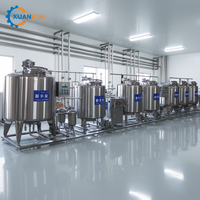 Ligne de production laitière complète, équipement d'usine de traitement et d'emballage du lait automatique, système de qualité alimentaire personnalisable, moteur