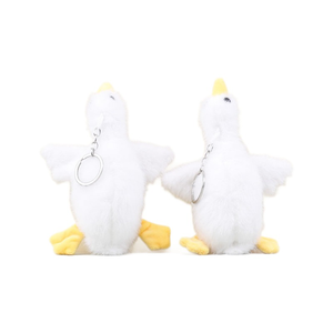 Оптовая продажа милый мультяшный Белый гусь плюшевый кулон брелок плюшевая игрушка кукла на заказ чучело для продвижения - Product Image 5