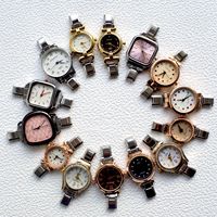 Montre Quartz Zoryn pour Dames Sertie de Diamants, Bracelet DIY Italien, Style Européen Américain, DIY Polyvalent, Boîtier en Alliage, Acier Inoxydable, Vente en Gros