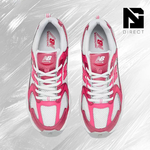 รองเท้า New Balance 530 สีชมพูซาติน โทนสีแดง รุ่นเดินสบาย ระบายอากาศได้ดี แบบผูกเชือก สไตล์ลำลอง - Product Image 3