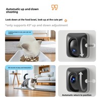 Distributeur automatique intelligent pour animaux de compagnie 6L avec caméra, contrôle via application WiFi 5GHz 2.4GHz 142 °   Vision nocturne grand angle et double alimentation