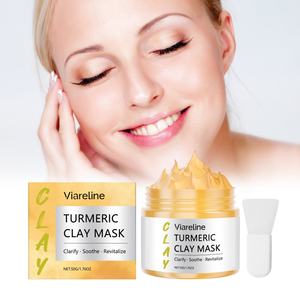 Paquete Aclarante de Cúrcuma con Niacinamida y Arcilla, Crema Facial Purificadora de Poros OEM para un Tono de Piel Opaco y Desigual - Product Image 1