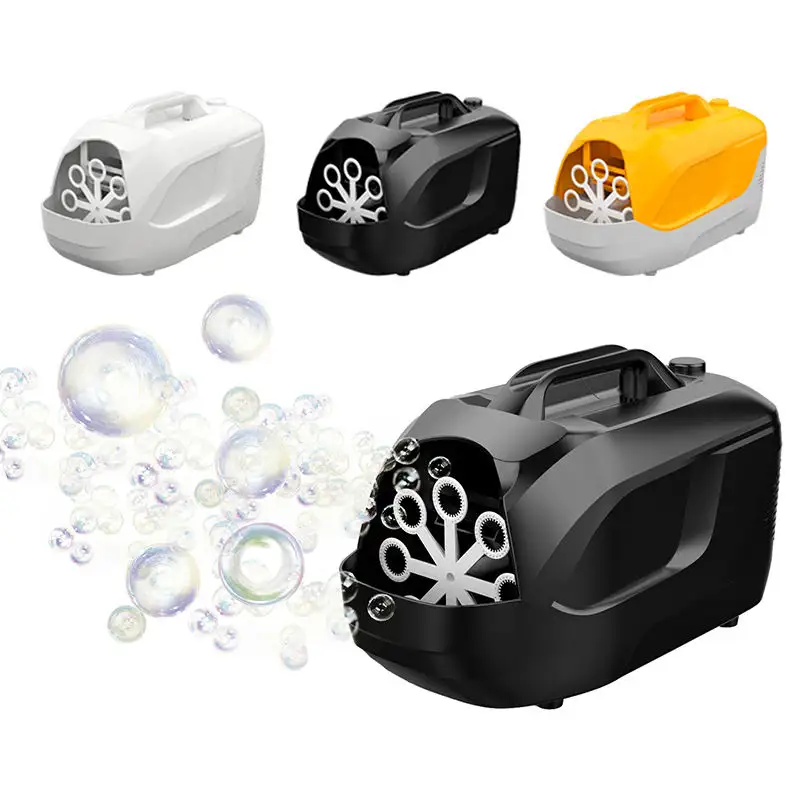 Kids outdoor toys portable super automatic bubble machine toy battery-powered bubbles toy bubbles machine for wedding