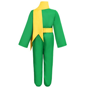 Conjunto de disfraz de Príncipe Pequeño para niños, color verde con bufanda y cinturón, ropa para actuaciones en escenario, traje para niños - Product Image 2