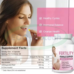 Ausreson Ácido fólico Suplemento multivitamínico Halal 400mg Vitamina B9 Tabletas de ácido fólico para mujeres embarazadas - Product Image 2