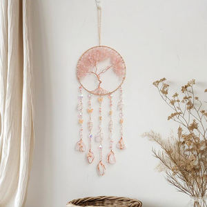 Cristal Agate Film Vent Carillon Vie Arbre Rêve Net Pendentif pour Salon Graduation Cadeau Pierre Thème Décoration - Product Image 6