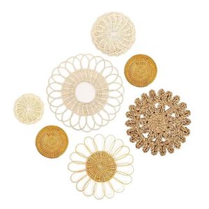 Décorations murales rondes tissées Boho décoration miroir macramé pour salle à manger décor rustique <span class=keywords><strong>cuisine</strong></span> maison à la mode Article - Product Image 3