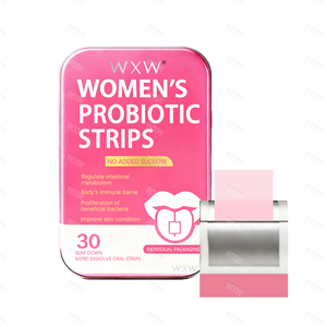 Bandes orales probiotiques pour femmes en marque propre, 3 milliards d'UFC pour la santé digestive et immunitaire - Product Image 1