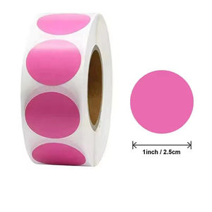 Autocollants ronds effaçables avec visages souriants colorés, étiquettes DIY pour texte manuscrit, adaptés à l'étude, à la publicité et aux promotions - Product Image 6