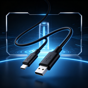 Cable de carga USB C trenzado de nailon, cable de sincronización de datos de carga rápida para uso diario en teléfonos inteligentes y tabletas - Product Image 1
