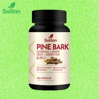 Prix d'usine Amazon OEM ODM Capsules d'extrait végétal naturel (Écorce de pin, Moringa, Pépins de raisin, Ashwagandha) Aliment santé antioxydant