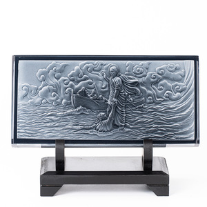 Sculpture en cristal en relief de la Cène, décoration rectangulaire pour la maison, cadeau artistique - Product Image 3
