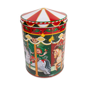 กล่องดนตรีโลหะทรงกลมแบบหมุนมือ กลไกไขลาน ดนตรีหมุนวน กล่องดนตรีแบบหมุนได้ กล่องดนตรีแบบกระป๋อง - Product Image 2