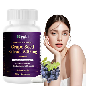 Cápsulas Duras de Semilla de Uva, Fabricante de Suplementos con Etiqueta Personalizada OEM, 95% OPC, Blanqueamiento de la Piel, Antienvejecimiento, Antioxidante, Venta al Por Mayor - Product Image 1