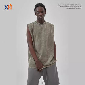 Chaleco Deportivo de Alta Calidad 100% Algodón para Hombre, Ropa Deportiva Urbana de Moda, Personalizable - Product Image 2