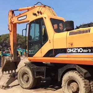 Excavatrice hydraulique Doosan de roue DH210W-7 en vente Excavatrice Doosan DH210W-7 d'occasion de qualité parfaite - Product Image 1