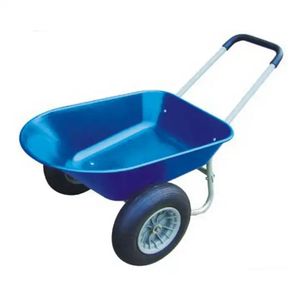 WB3020P 120kg 66l 16 "x4.00-8 Double roue jardin cour ferme outils de plein air chariot brouette pour béton - Product Image 1