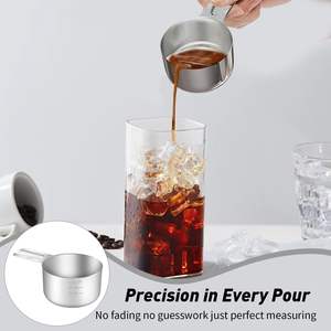 Taza Medidora Individual de Acero Inoxidable de 16 oz, 2 Tazas, 480 ml - Product Image 3
