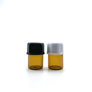 Frascos de vidrio vacíos de 1ml, 2ml, 3ml, ámbar y transparentes, mini botellas de muestra para aceites esenciales y perfumes, con tapa de rosca y varillas de plástico. - Product Image 1