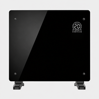 Pemanas Konvektor Listrik WiFi Pintar Grosir, Pemanas Ruangan Panel Kaca Terpasang di Dinding dengan Kontrol Aplikasi untuk Pemanasan Rumah dan Hotel