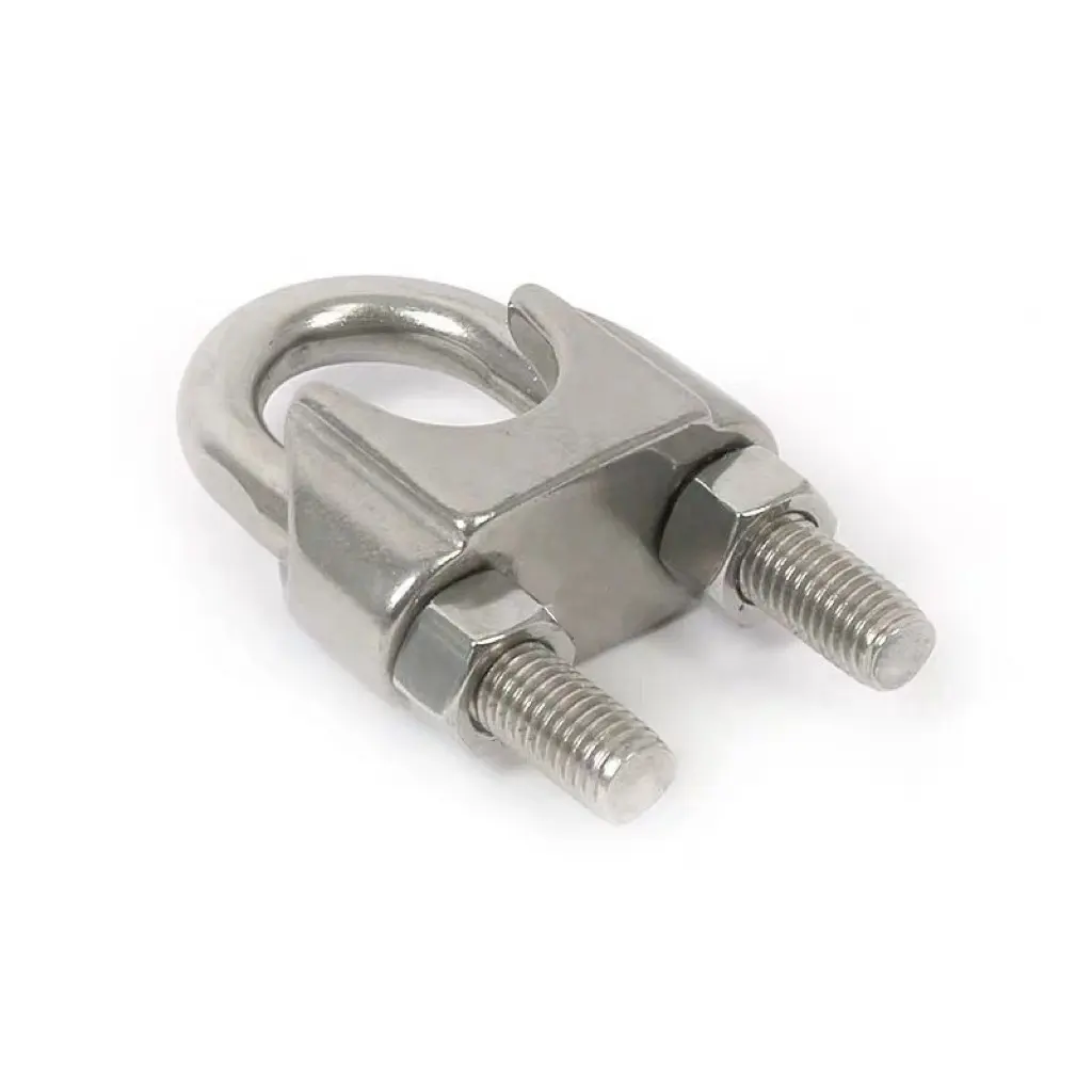 Wire Rope Cable Clip Clamp, 304 Stainless Steel U Bolt Saddle Fastener