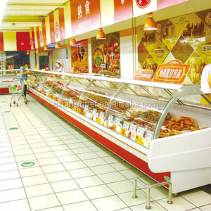 Vetrina Refrigerata per <span class=keywords><strong>Macelleria</strong></span>, Espositore Orizzontale per Carne Fresca, Pesce e Salumi, Congelatore per Supermercato - Product Image 3