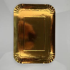 <span class=keywords><strong>Plat</strong></span> en papier jetable écologique de qualité alimentaire pour fête assiette en papier d'impression dorée - Product Image 3