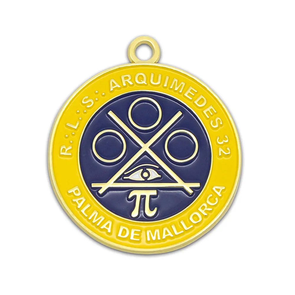 Medalla de metal esmaltada personalizada para escuela secundaria, medalla con cinta, premio de rendimiento de calidad de graduación, muestra gratis