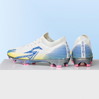Chaussures de football Elite Speed Pro 2026 - Rose Vibrant Dégradé - Crampons professionnels légers FG/AG pour Hommes et Jeunes
