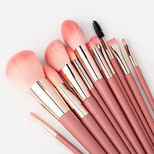 12 Pcs Wooden Handle Makeup Brush Set Soft Synthetic Cosmetic Brushes Custom Luxury Beauty <b>Tool</b> <b>Kit</b> - Product Image 2