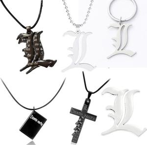 <span class=keywords><strong>Death</strong></span> <span class=keywords><strong>Note</strong></span> doppia collana Non tradizionale Smart Anime moda gioielli ciondolo Cosplay accessori Unisex - Product Image 1