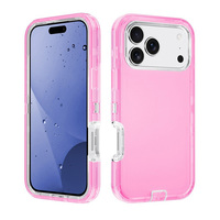 Accessoires pour coque de téléphone MOQ 500 pour iPhone 18 Defender 3 en 1, coque de protection triple couche avec clip ceinture pour iPhone 18 Pro Max