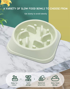 Anjing Pengumpan Lambat Ramah Lingkungan, Tahan Lama Tidak Beracun Mencegah Choker Mangkuk Desain Sehat untuk Anjing - Product Image 5