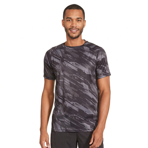 Camiseta deportiva de poliéster 100% con logotipo personalizado OEM, camisetas transpirables de secado rápido para hombre con sublimación Unisex - Product Image 1