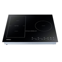 Mini appareil ménager de table de cuisson à induction intégré noir Super Power avec installation électrique en verre trempé produit de vente chaud