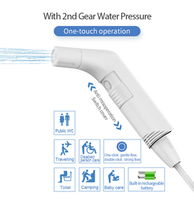 Bidet électrique portable avec réservoir d'eau pour les voyages, pulvérisateur hygiénique rechargeable à main pour le camping, les soins de bébé et l'utilisation post-partum - Product Image 3