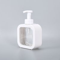Botol Pompa Busa Sabun Pembersih Tangan Kosmetik Kamar Mandi PET Putih Persegi Tongyu Custom 300ml 500ml
