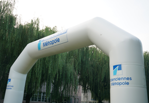 Chất Lượng Cao Cấp Xách Tay Kín Oxford PVC Chống Thấm Nước Chống Nắng Race <span class=keywords><strong>Inflatable</strong></span> Vòm Cửa Cho Ngoài Trời Thể Thao Quảng Cáo - Product Image 5